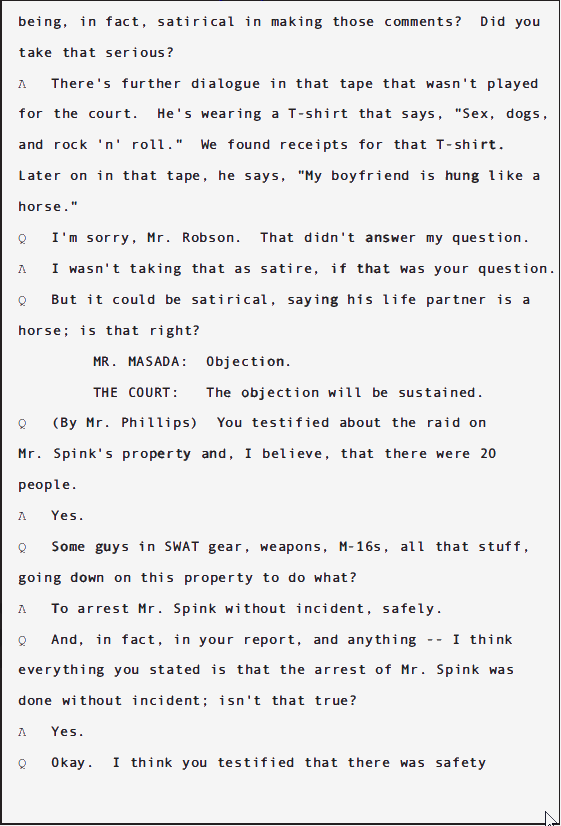 USA v Douglas Spink Parole Revocation Hearing; June 2010 37 USA v Douglas Spink Parole Revocation Hearing; June 2010 - 37