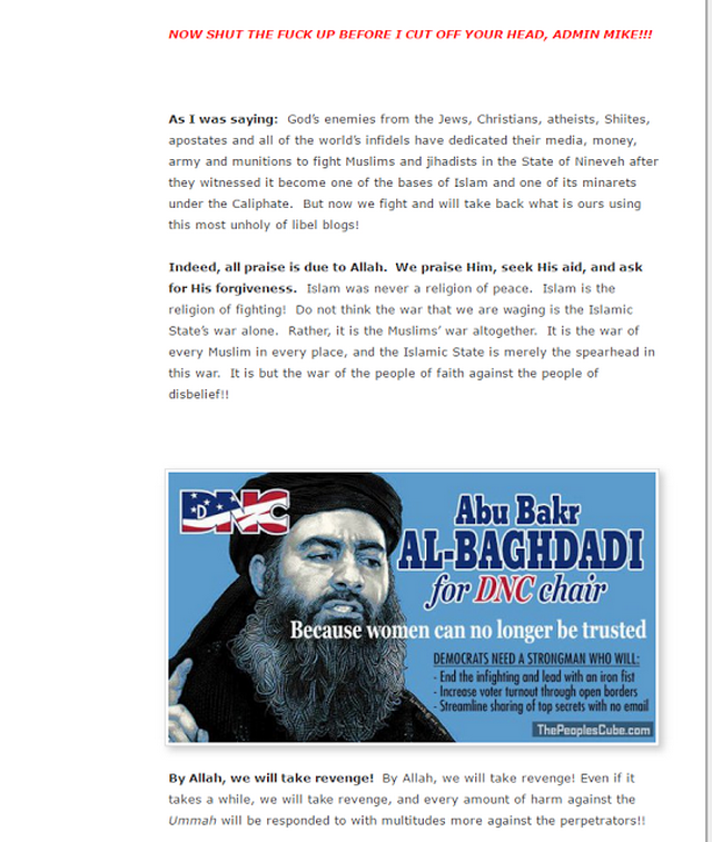 Rauhauser Blog Post Calls For Death And Rape; June, 2017 10 Rauhauser Blog Post Calls For Death And Rape; June, 2017 - 10