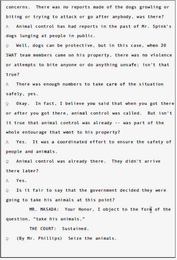 USA v Douglas Spink Parole Revocation Hearing; June 2010 38 USA v Douglas Spink Parole Revocation Hearing; June 2010 - 38