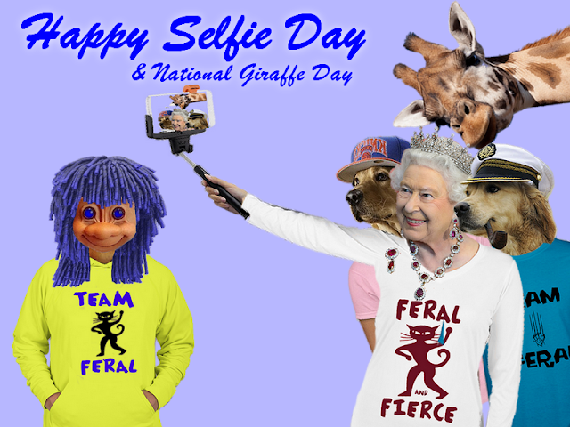 Happy Selfie Day. And National Giraffe Day. - 1