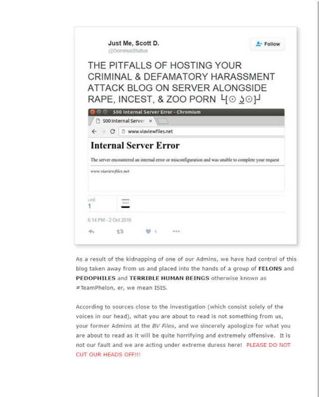 Rauhauser Blog Post Calls For Death And Rape; June, 2017 6 Rauhauser Blog Post Calls For Death And Rape; June, 2017 - 6