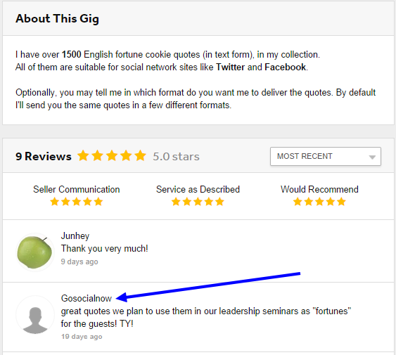 GoSocialNow Account, Commissions and Reviews - 8