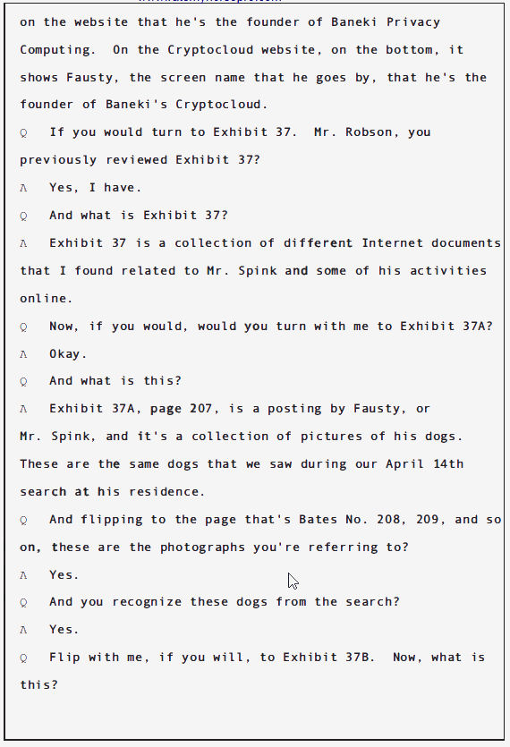 USA v Douglas Spink Parole Revocation Hearing; June 2010 15 USA v Douglas Spink Parole Revocation Hearing; June 2010 - 15