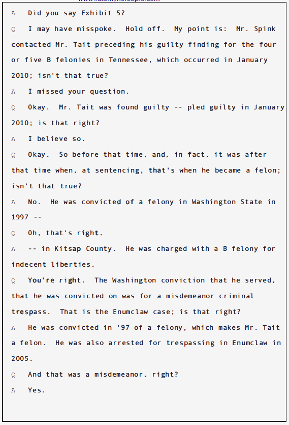 USA v Douglas Spink Parole Revocation Hearing; June 2010 44 USA v Douglas Spink Parole Revocation Hearing; June 2010 - 44