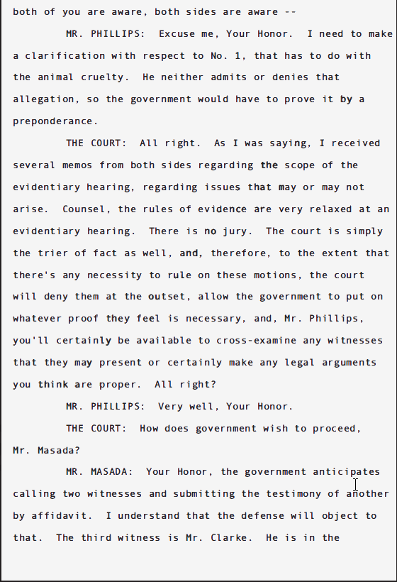 USA v Douglas Spink Parole Revocation Hearing; June 2010 5 USA v Douglas Spink Parole Revocation Hearing; June 2010 - 5