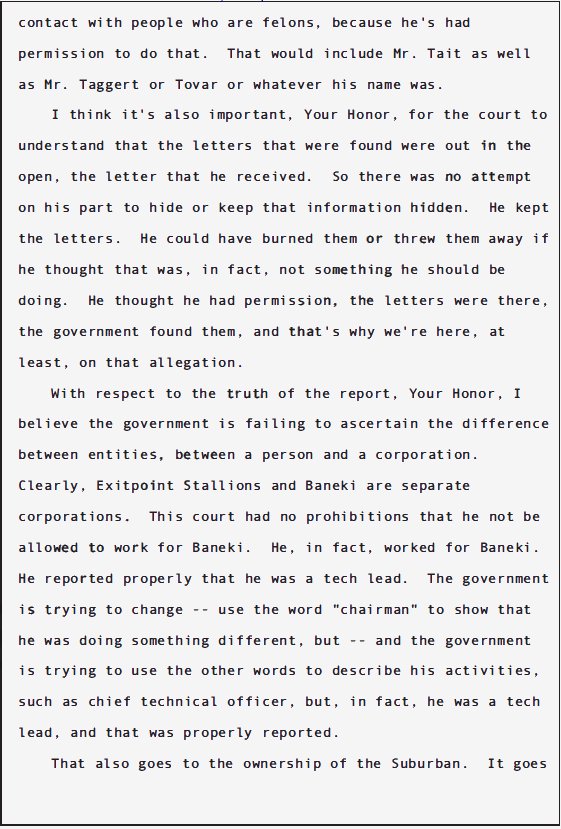 USA v Douglas Spink Parole Revocation Hearing; June 2010 72 USA v Douglas Spink Parole Revocation Hearing; June 2010 - 72