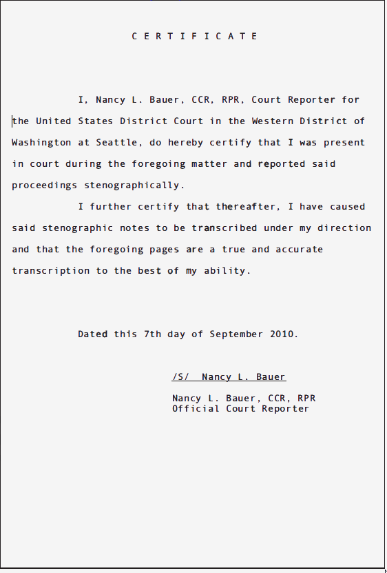 USA v Douglas Spink Parole Revocation Hearing; June 2010 79 USA v Douglas Spink Parole Revocation Hearing; June 2010 - 79