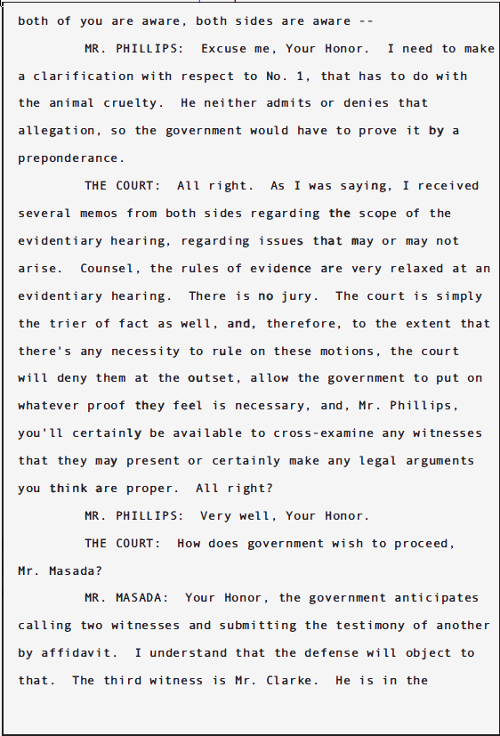 USA v Douglas Spink Parole Revocation Hearing; June 2010 6 USA v Douglas Spink Parole Revocation Hearing; June 2010 - 6