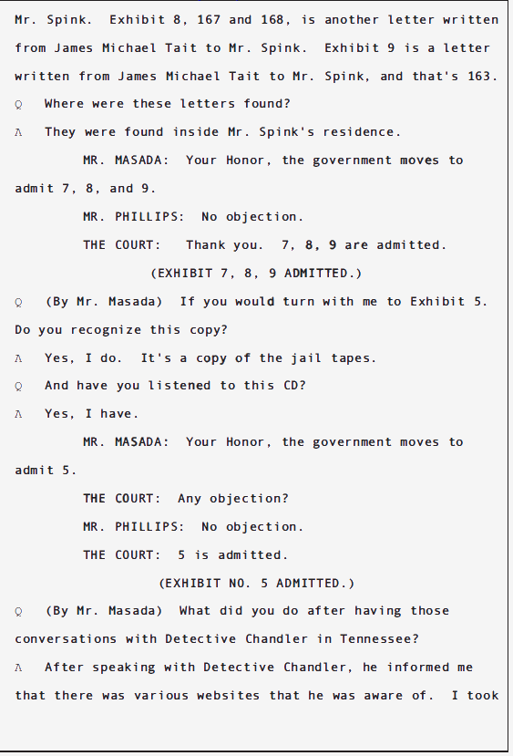 USA v Douglas Spink Parole Revocation Hearing; June 2010 13 USA v Douglas Spink Parole Revocation Hearing; June 2010 - 13
