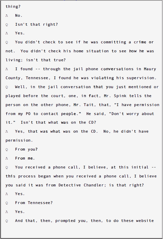USA v Douglas Spink Parole Revocation Hearing; June 2010 33 USA v Douglas Spink Parole Revocation Hearing; June 2010 - 33