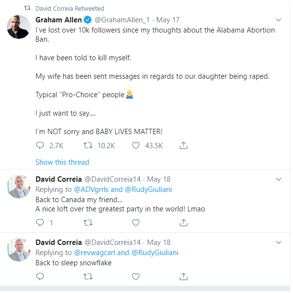 Giuliani Goon, David Correia's Deleted Twitter Timeline 4 Giuliani Goon, David Correia's Deleted Twitter Timeline - 4