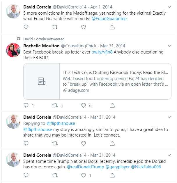 Giuliani Goon, David Correia's Deleted Twitter Timeline 22 Giuliani Goon, David Correia's Deleted Twitter Timeline - 22