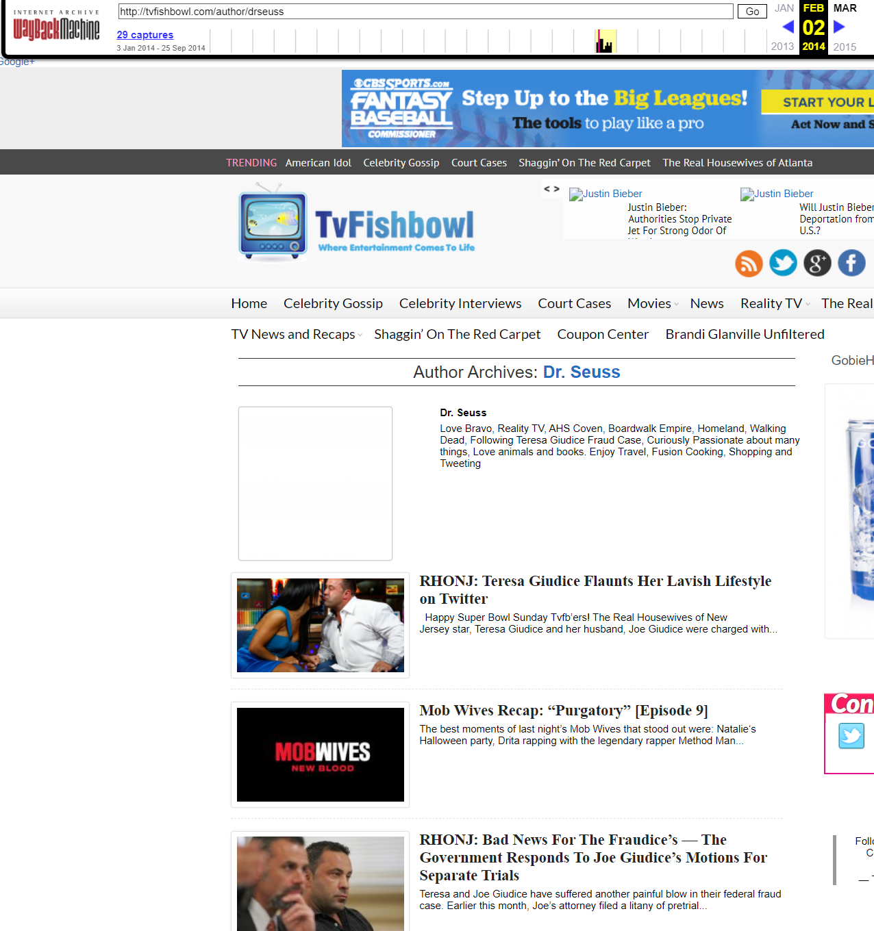 Dr Seuss On TVFishbowl.com - 2