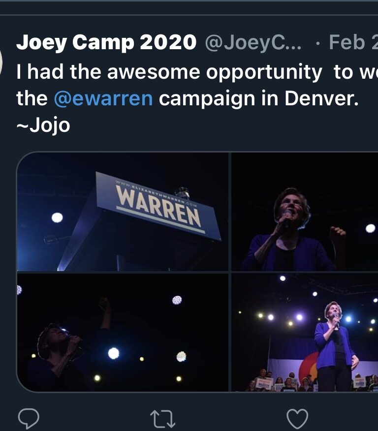 Elizabeth Warren And Joey Camp - 1