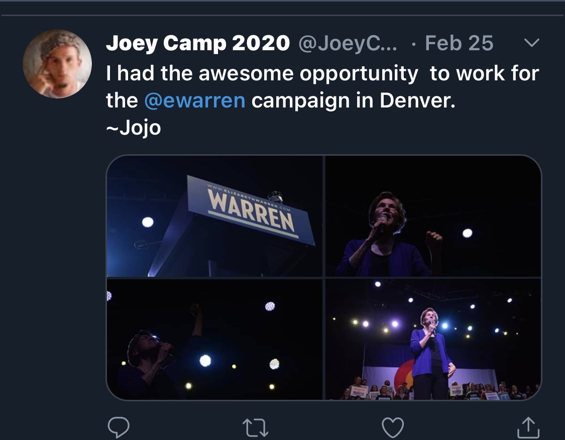 Elizabeth Warren And Joey Camp - 1