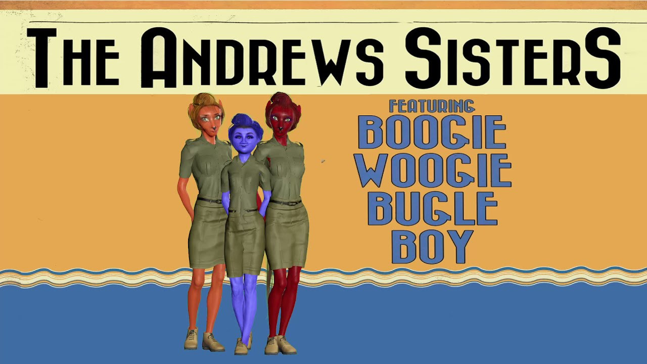 3d avatars as the Andrews Sisters