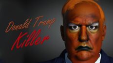 Trump as an orange zombie