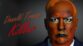 Trump as an orange zombie