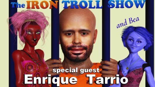 Zile and Bea with Enrique Tarrio in jail