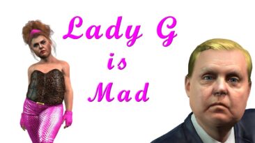 Lady G in pink spandex and a leopard print bustier