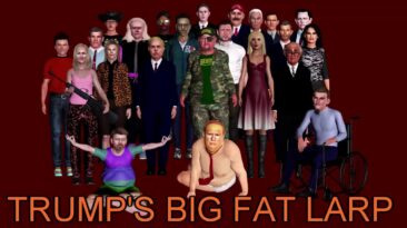 Group scene with assorted Trump cronies