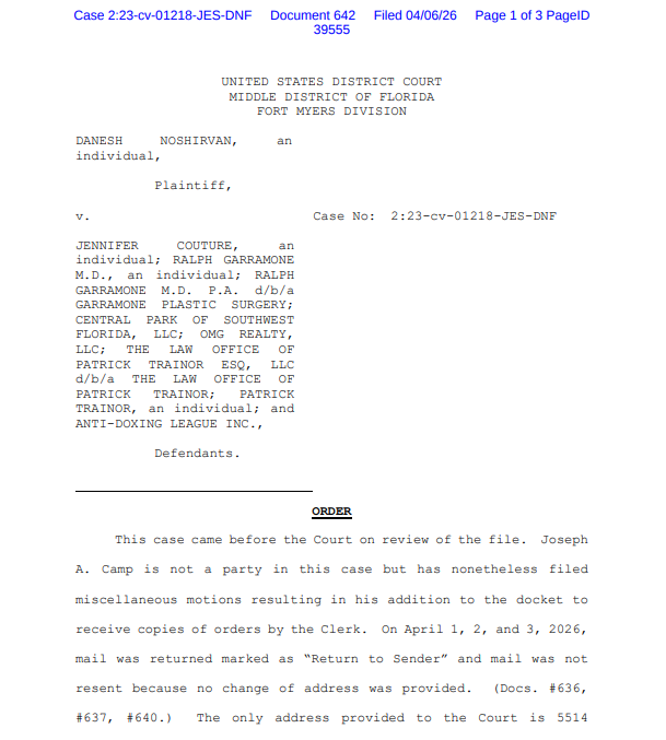 Florida Judge Tosses Joey Camp Out Of Court! - 1